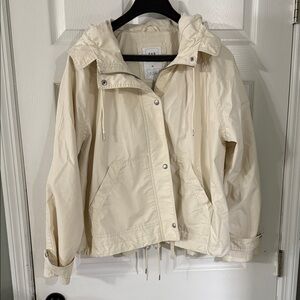 Women's GAP Cream Hooded Jacket